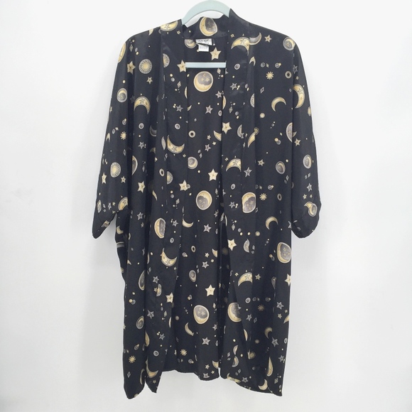 Morgan Taylor Sweaters - Morgan Taylor VINTAGE Moon Stars Kimono